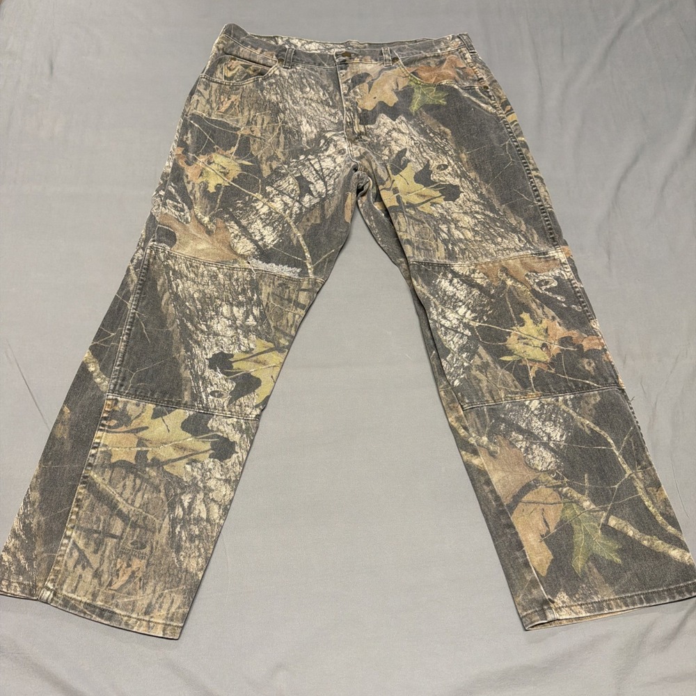 Vintage Wrangler Jeans Men's 38x30 (36x30) Actual Mossy Oak Green Camouflage